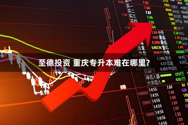至德投资 重庆专升本难在哪里?