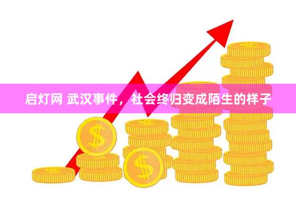 启灯网 武汉事件，社会终归变成陌生的样子